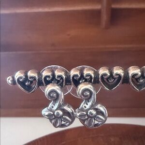Brighton Silver Floral Pist Earrings